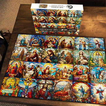 Life of Jesus Christmas Advent Calendar Jigsaw Puzzle 1000 Piezas
